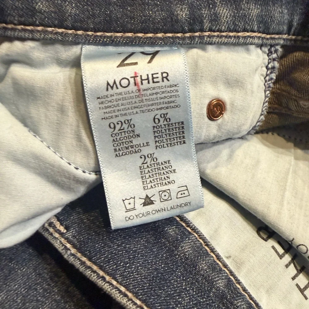MOTHER Faded Blue Skinny Jeans - Picture 3 of 3